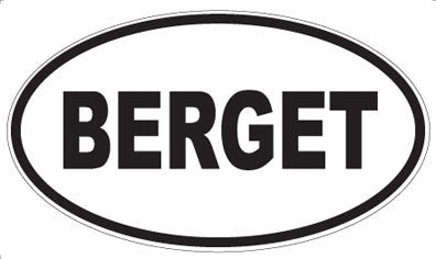 BERGET - Oval Magnet