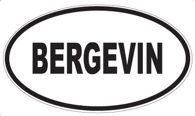 BERGEVIN - Oval Magnet
