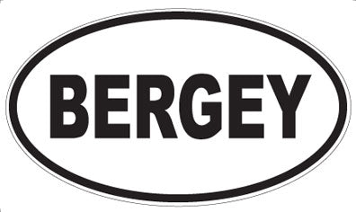 BERGEY - Oval Magnet