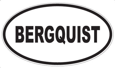 BERGQUIST - Oval Magnet