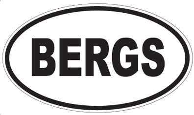 BERGS - Oval Sticker