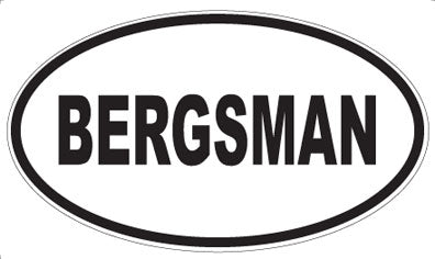BERGSMAN - Oval Magnet