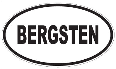 BERGSTEN - Oval Magnet