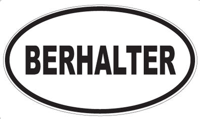 BERHALTER - Oval Magnet