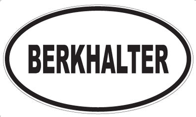 BERKHALTER - Oval Magnet