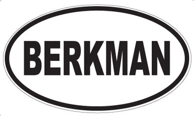 BERKMAN - Oval Magnet
