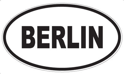 BERLIN - Oval Magnet