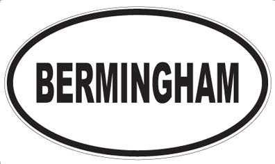 BERMINGHAM - Oval Magnet