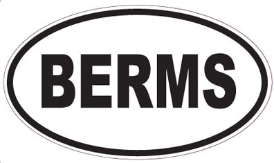 BERMS - Oval Magnet