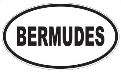 BERMUDES - Oval Magnet