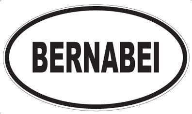 BERNABEI - Oval Magnet