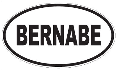 BERNABE - Oval Magnet