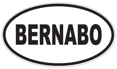 BERNABO - Oval Magnet