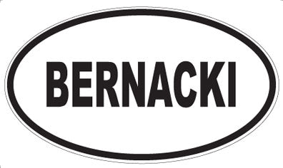 BERNACKI - Oval Magnet