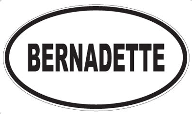 BERNADETTE - Oval Magnet