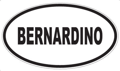 BERNARDINO - Oval Magnet