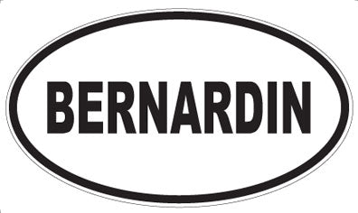 BERNARDIN - Oval Magnet