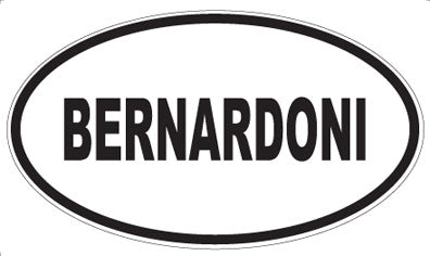 BERNARDONI - Oval Magnet