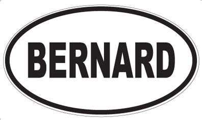 BERNARD - Oval Magnet