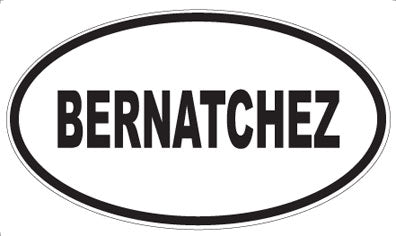 BERNATCHEZ - Oval Magnet