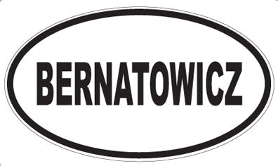 BERNATOWICZ - Oval Magnet