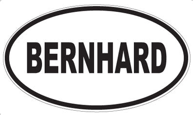 BERNHARD - Oval Magnet