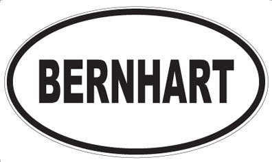 BERNHART - Oval Magnet