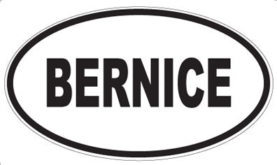 BERNICE - Oval Magnet