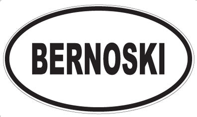BERNOSKI - Oval Magnet
