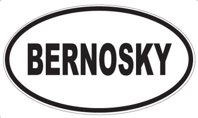 BERNOSKY - Oval Magnet