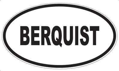 BERQUIST - Oval Magnet