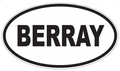 BERRAY - Oval Magnet