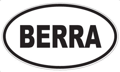 BERRA - Oval Magnet