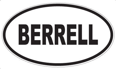 BERRELL - Oval Magnet