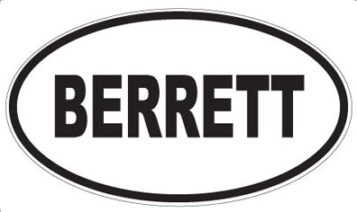 BERRETT - Oval Magnet