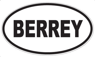 BERREY - Oval Magnet