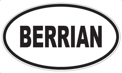 BERRIAN - Oval Magnet
