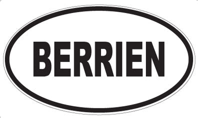 BERRIEN - Oval Magnet