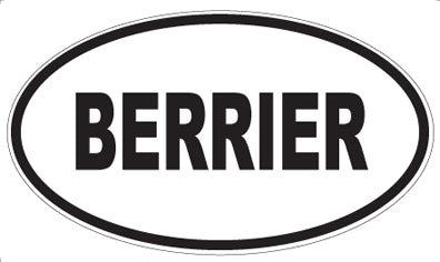 BERRIER - Oval Magnet