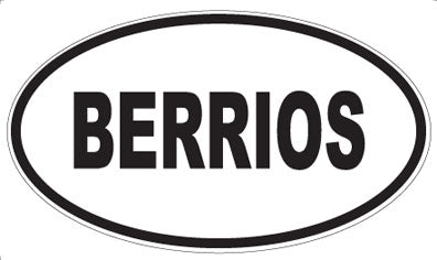 BERRIOS - Oval Magnet