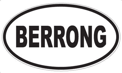 BERRONG - Oval Magnet