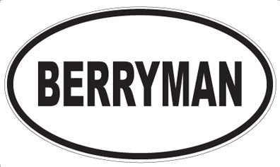 BERRYMAN - Oval Magnet