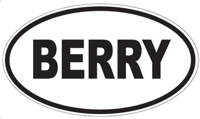 BERRY - Oval Magnet