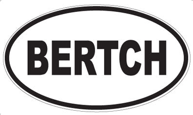 BERTCH - Oval Magnet