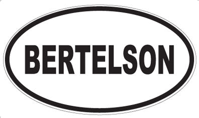 BERTELSON - Oval Magnet