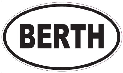 BERTH - Oval Sticker