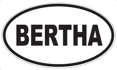 BERTHA - Oval Magnet