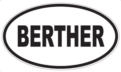 BERTHER - Oval Magnet