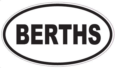 BERTHS - Oval Sticker