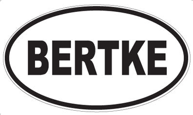 BERTKE - Oval Magnet